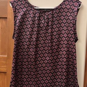 Patterned Sleeveless Top